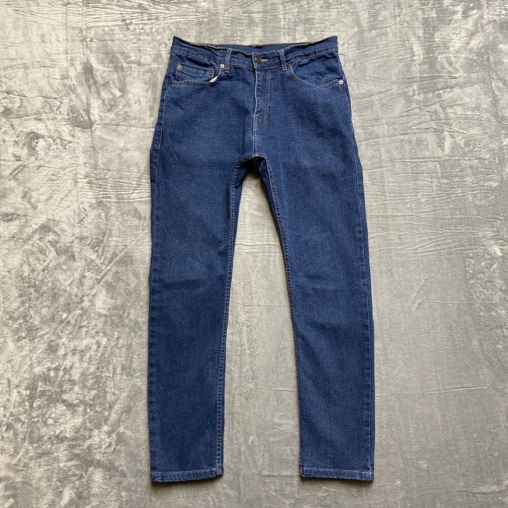 M Tailor Straight Jeans Men’s Size 30x30 Dark Blue Denim‎
